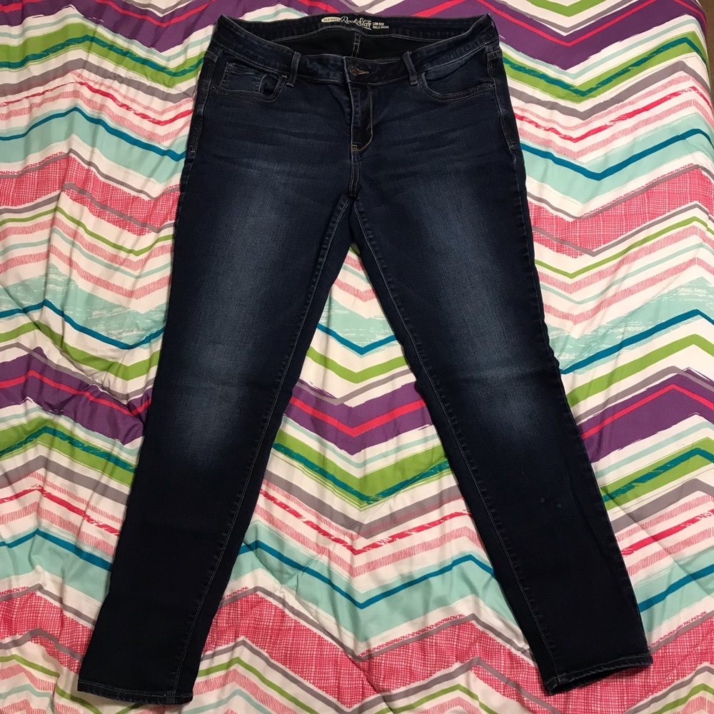Dark Blue Old Navy Rockstar Jeans